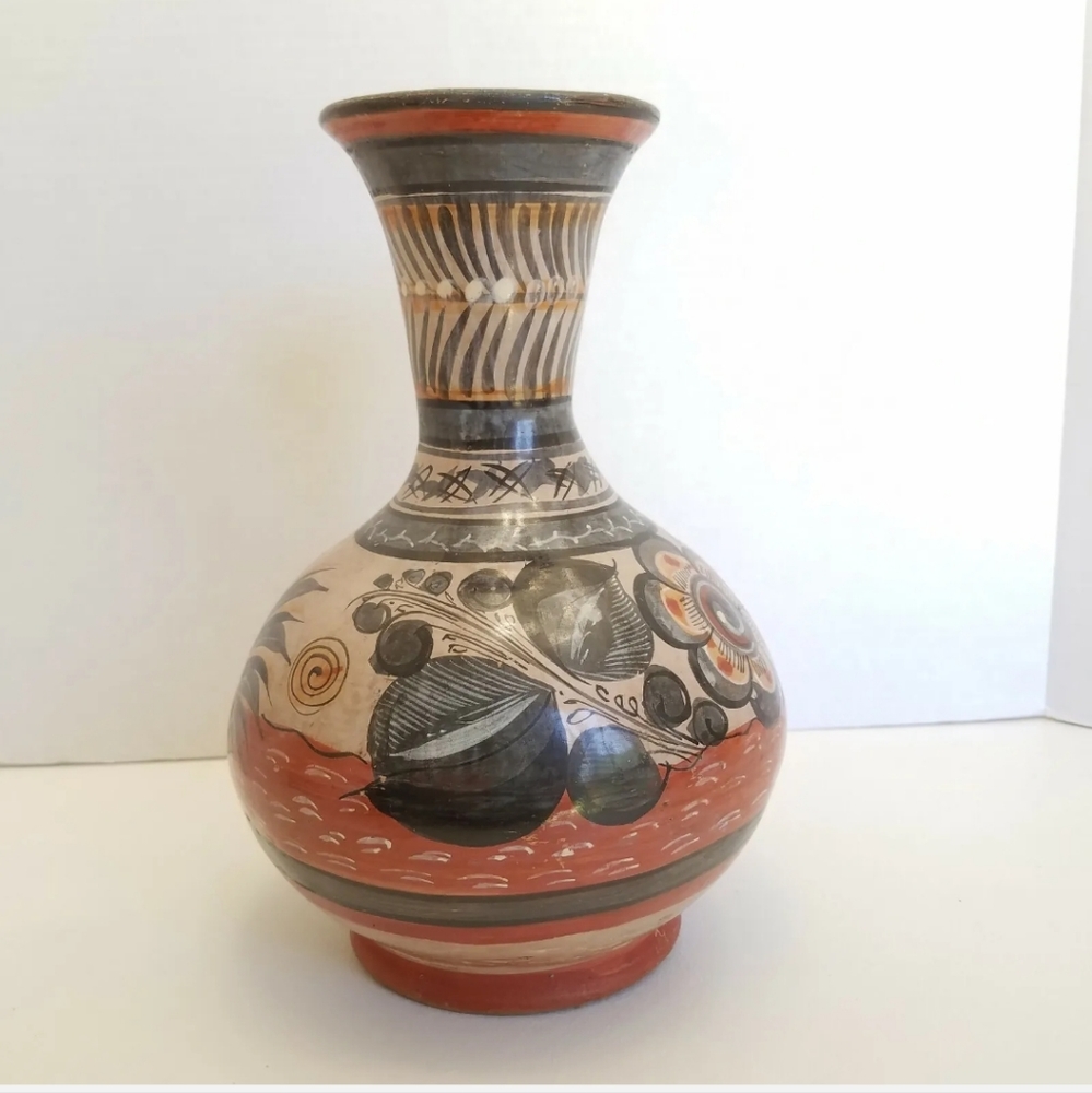 VTG Mid Century Modern Vase Studio Art Pottery Vase Midwestern Bird Decor Boho